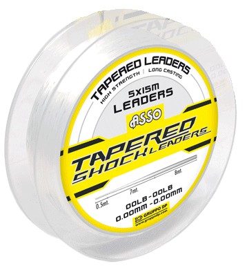 Asso Tapered Shock Leaders 0.18-0.50mm 10x15m